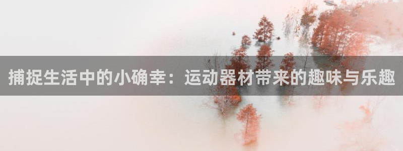 意昂体育4平台注册：捕捉生活中的小确幸：运动器材带来